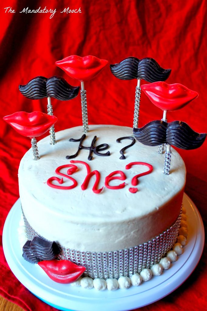 gender reveal cake