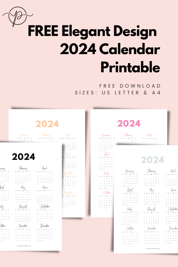 FREE 2024 Calendar Printables 24 Designs