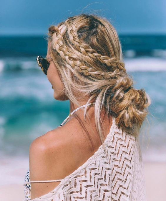 Beach And Summer Hair Ideas: Blonde Hair, Braids & Bun Hair 2017 - Grazia |  Beauty & Hair | Grazia