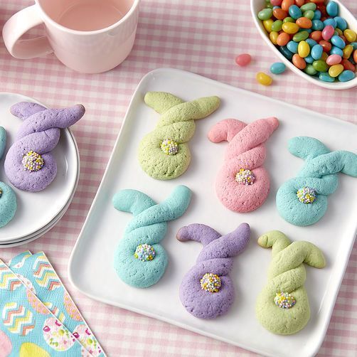 30+ Creative DIY Easter Crafts for Kids twisted bunny cookies momooze.com online magazine for moms