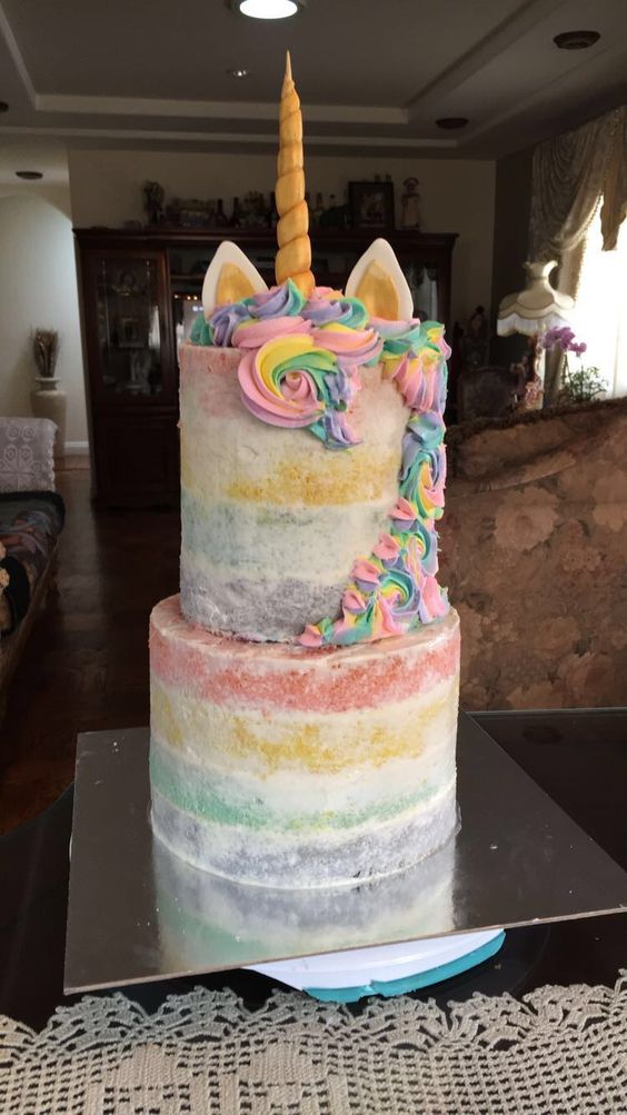 33 Gorgeous unicorn birthday cake ideas you can make at home 16