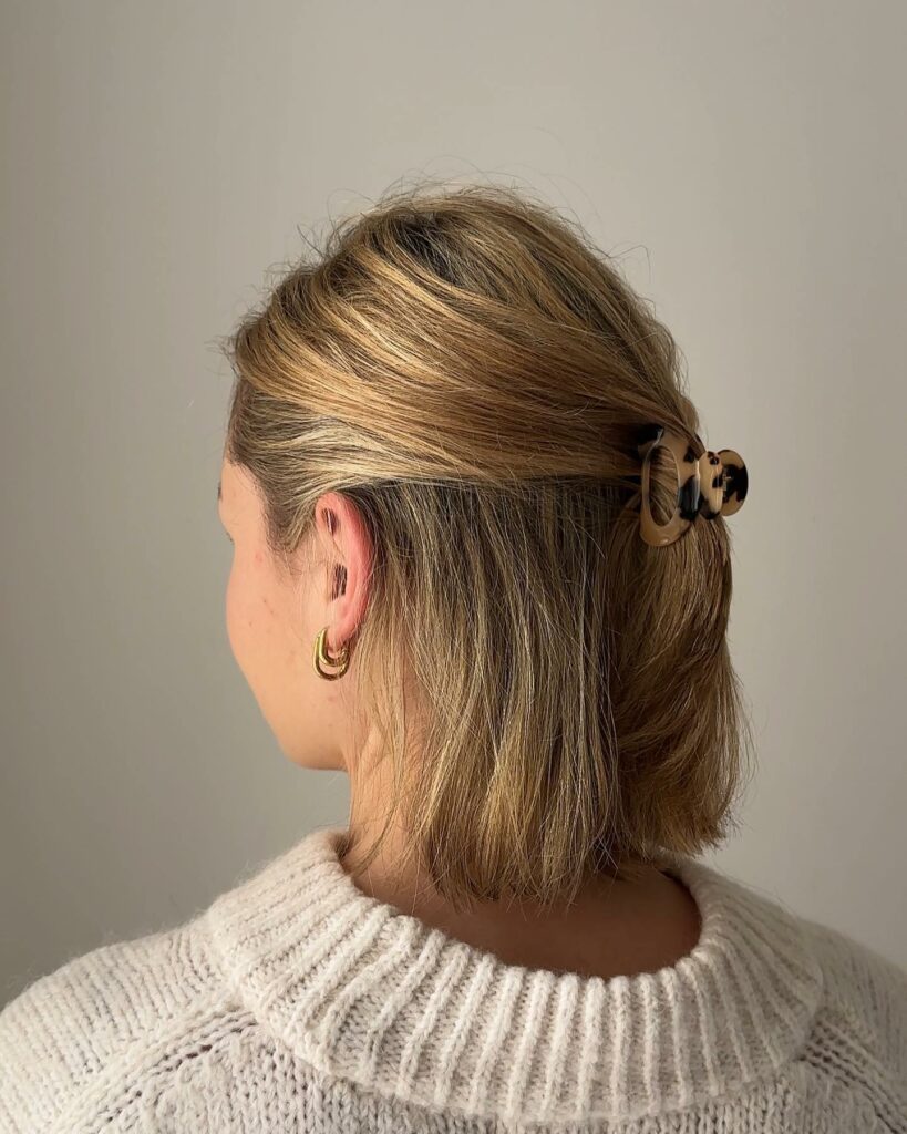 Claw Clip Hairstyles for Short Hair