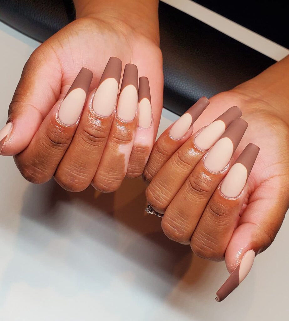 Coffin Classy Fall Nails