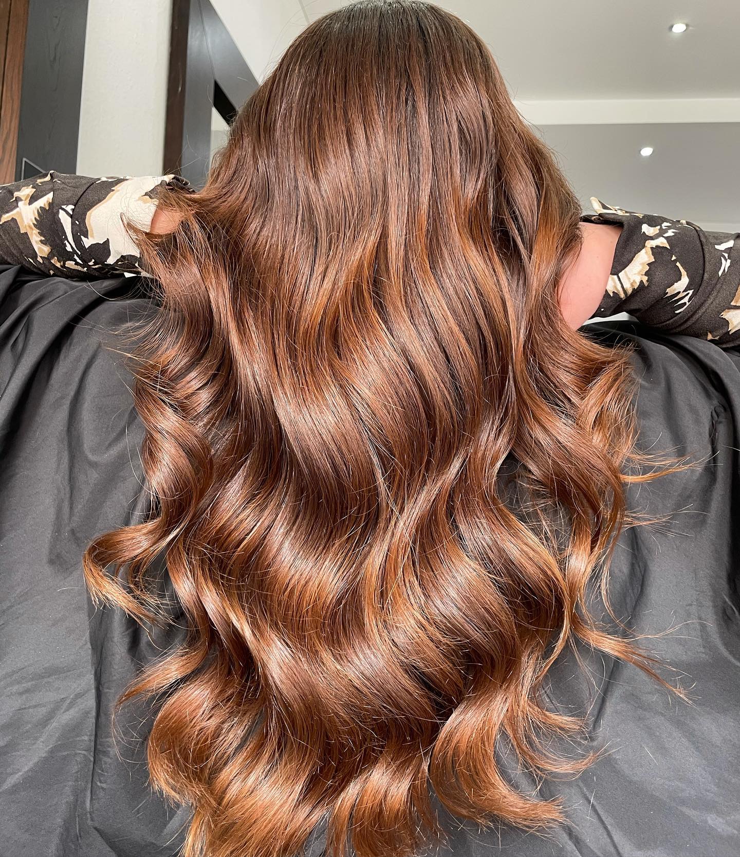 copper balayage ideas for brunettes