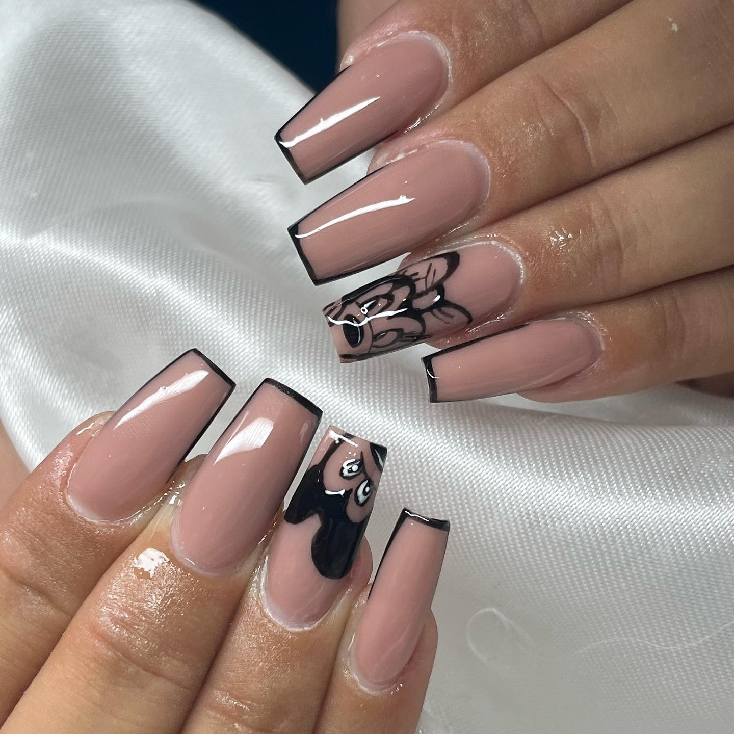 35 Pink And Black Nails For A Pretty Yet Fierce Aesthetic
