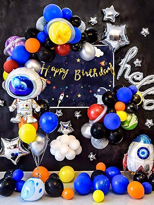 Galaxy Themed Birthday Party colorful