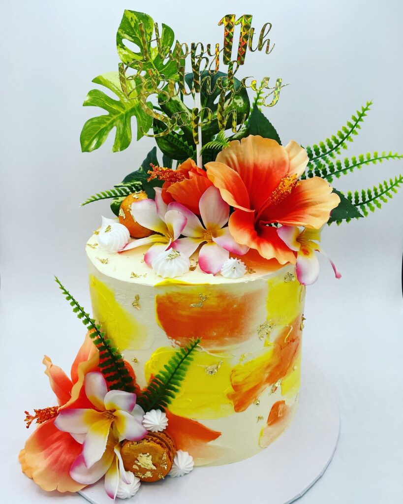 Hawaiian Theme Cake