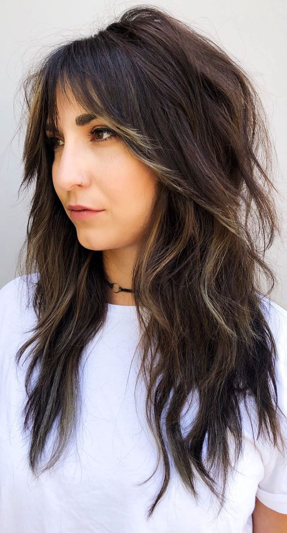 23+ Stylish Long Shaggy Hairstyles For Thick Hair
