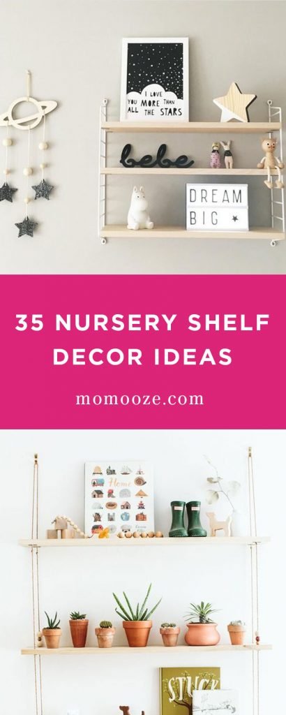 Nursery Shelf decor ideas 1