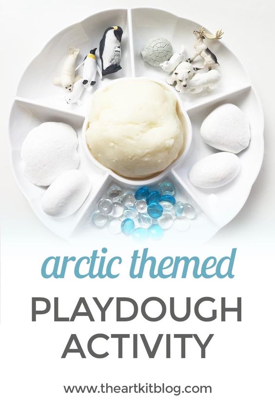Playdough Ideas for Kids arctic