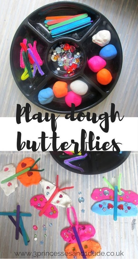 Playdough Ideas for Kids butterflies