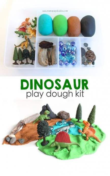 Playdough Ideas for Kids dinosaru