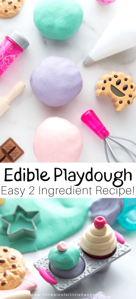 Playdough Ideas for Kids edible recipe