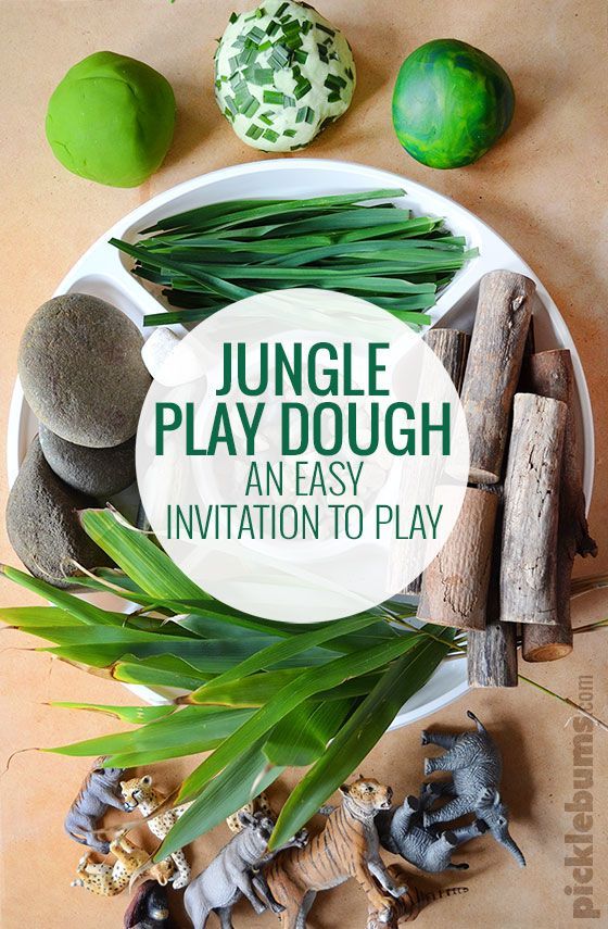 Playdough Ideas for Kids jungle