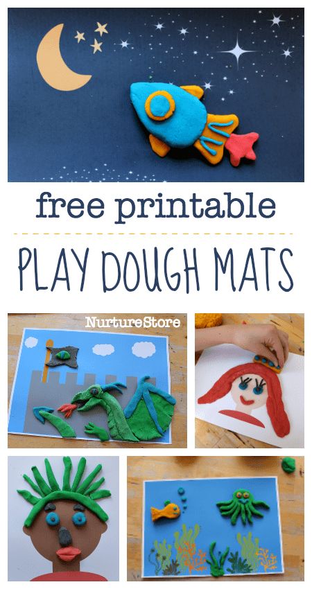 Playdough Ideas for Kids mats