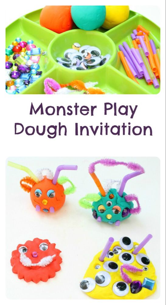 Playdough Ideas for Kids monster
