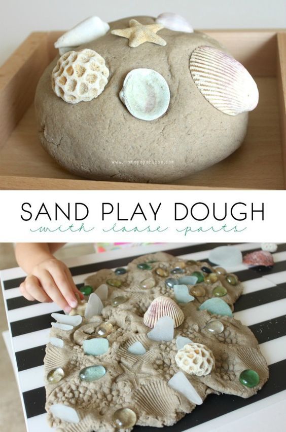 Playdough Ideas for Kids sand kit