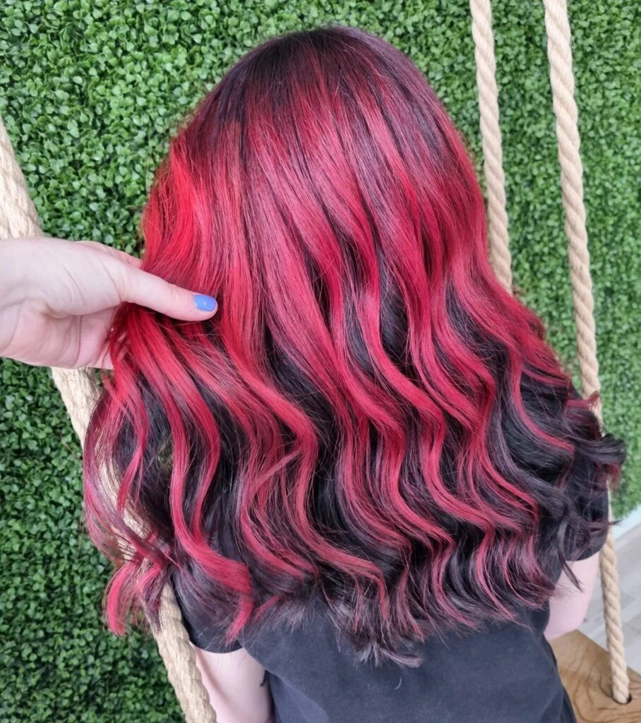 Red Hair with Black Ends