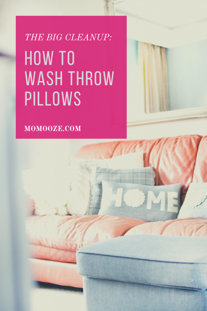 The Big Cleanup How To Wash Throw Pillows 1