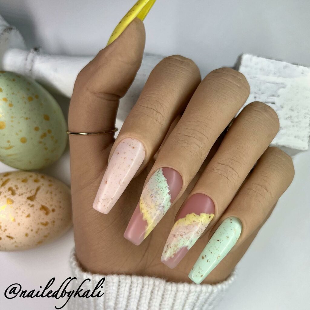 acrylic Easter nails