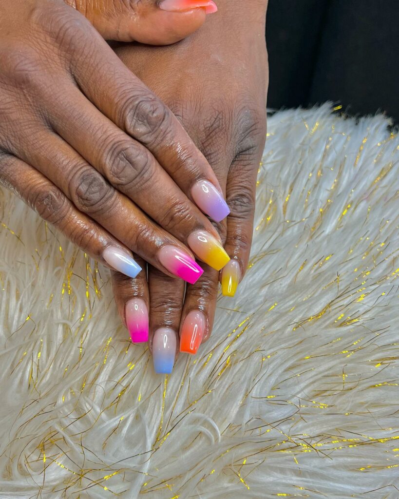 Alternating Ombre Nails