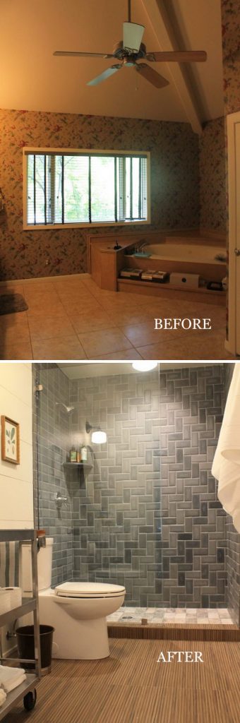 bathroom renovations before after