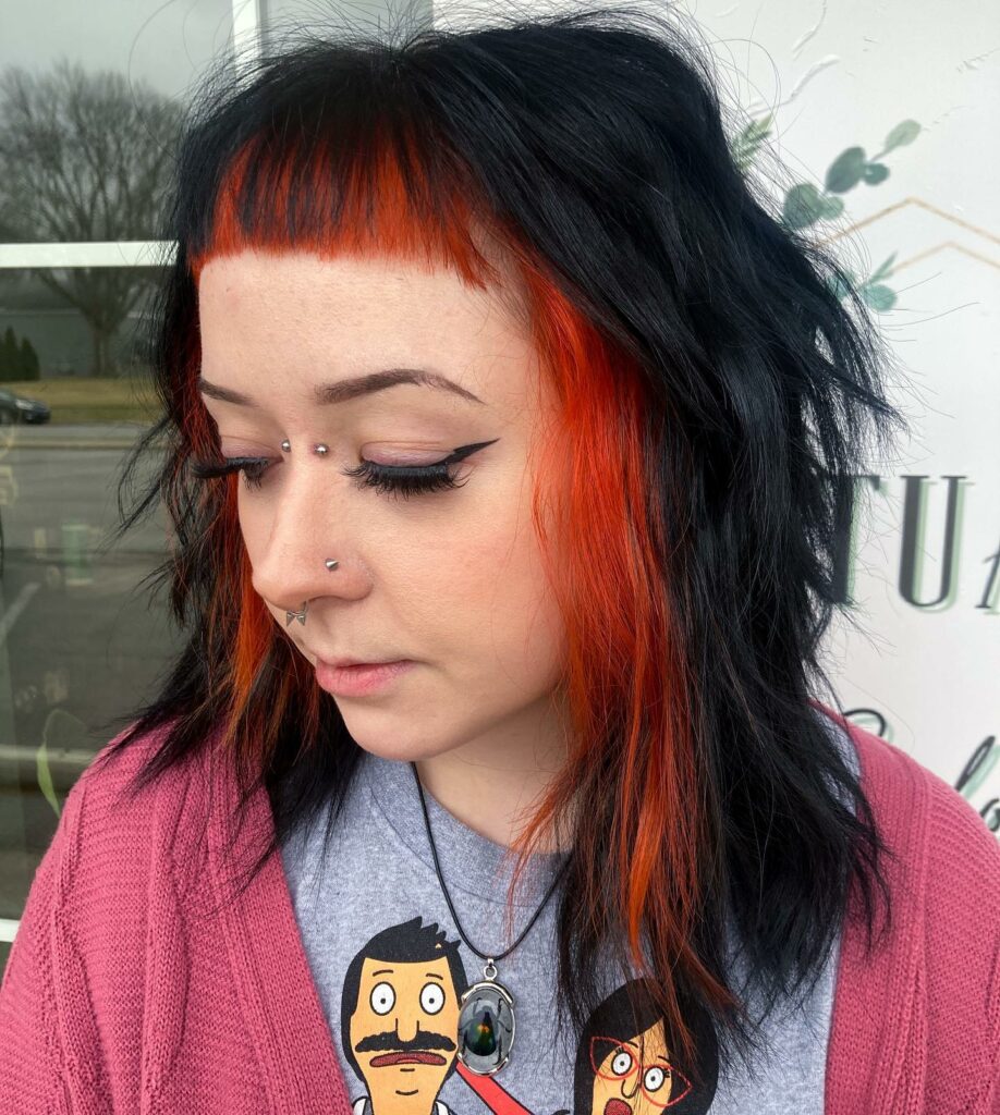 Black and Orange Hair