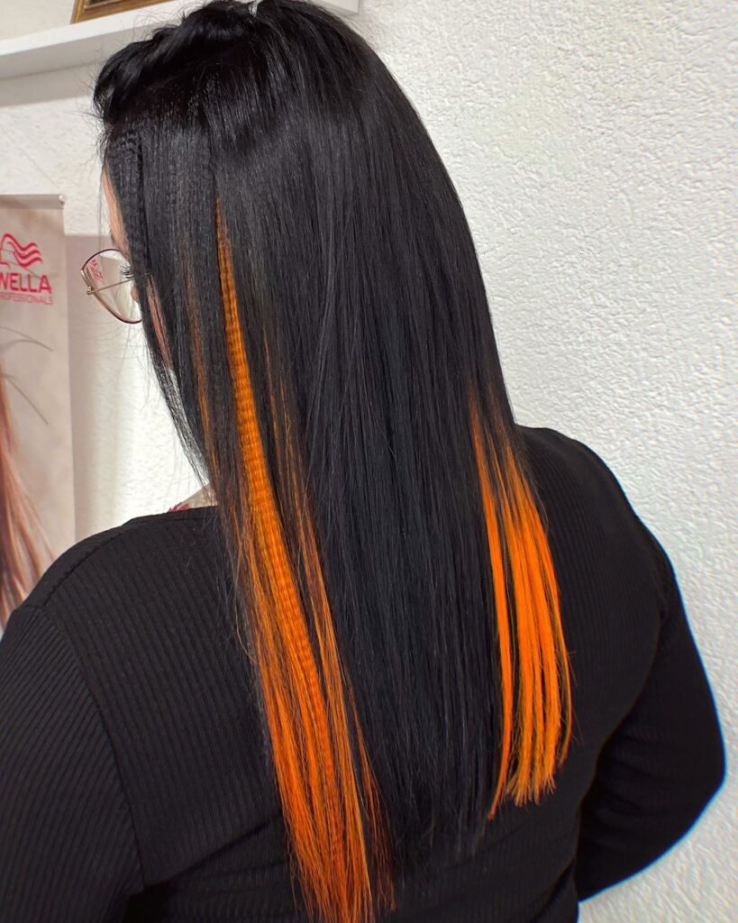 Black and Orange Hair