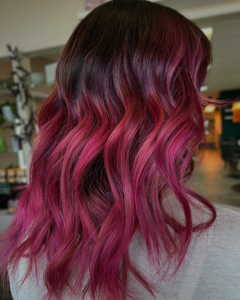 black and pink hair 30