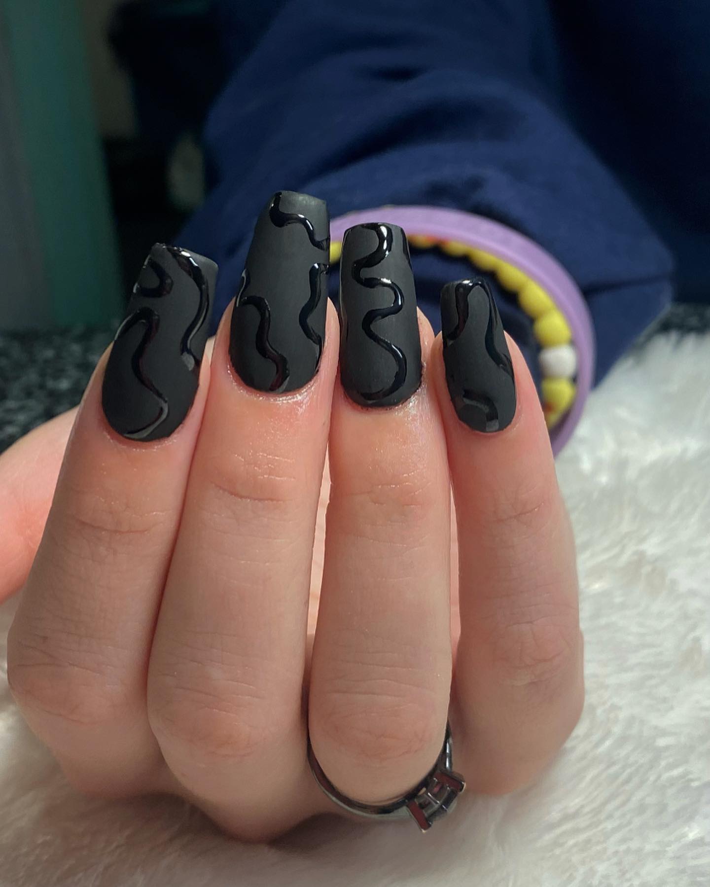 black coffin nails