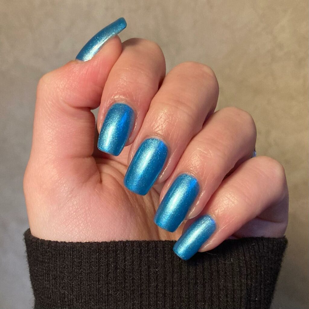 Blue Winter Nails