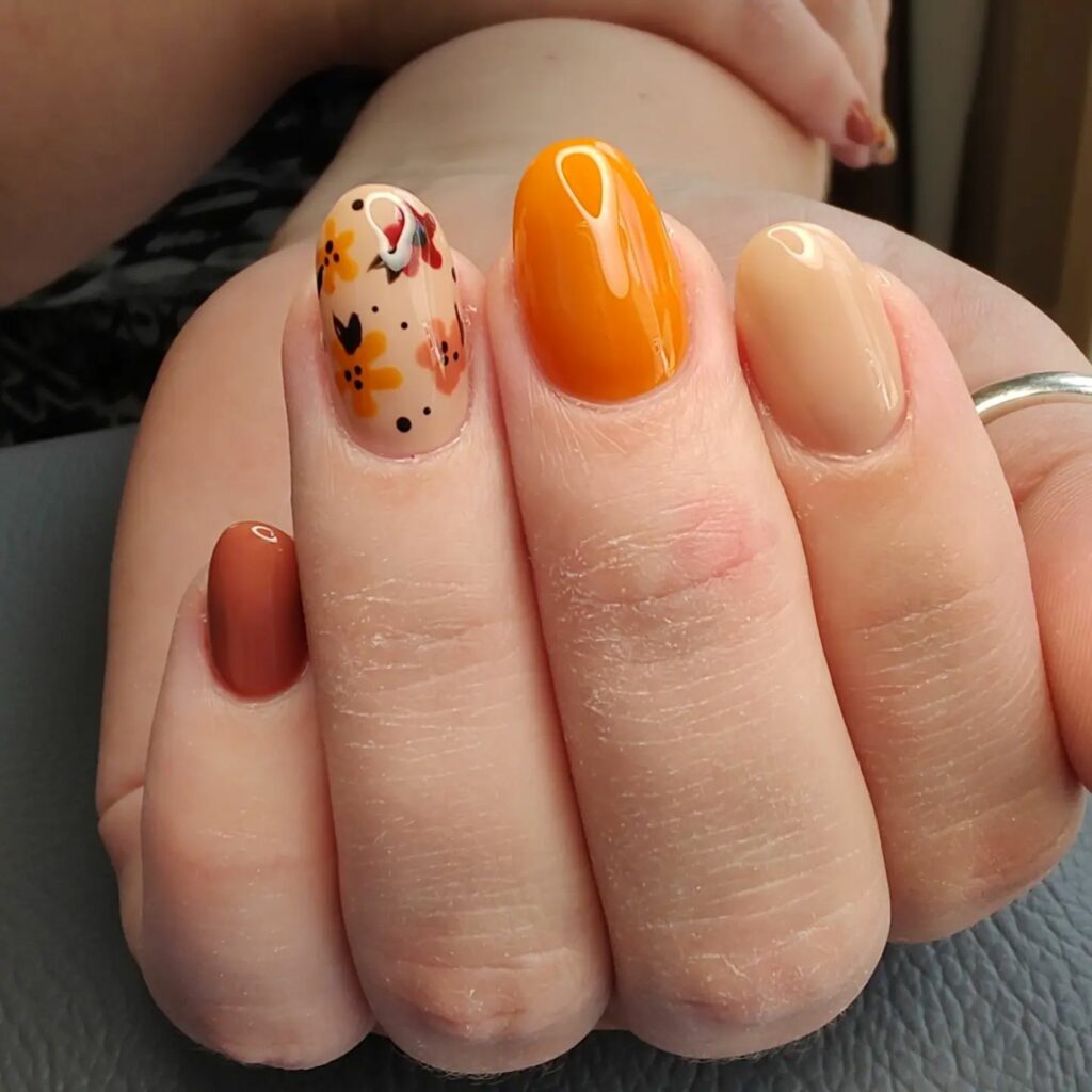 Burnt Orange Nails