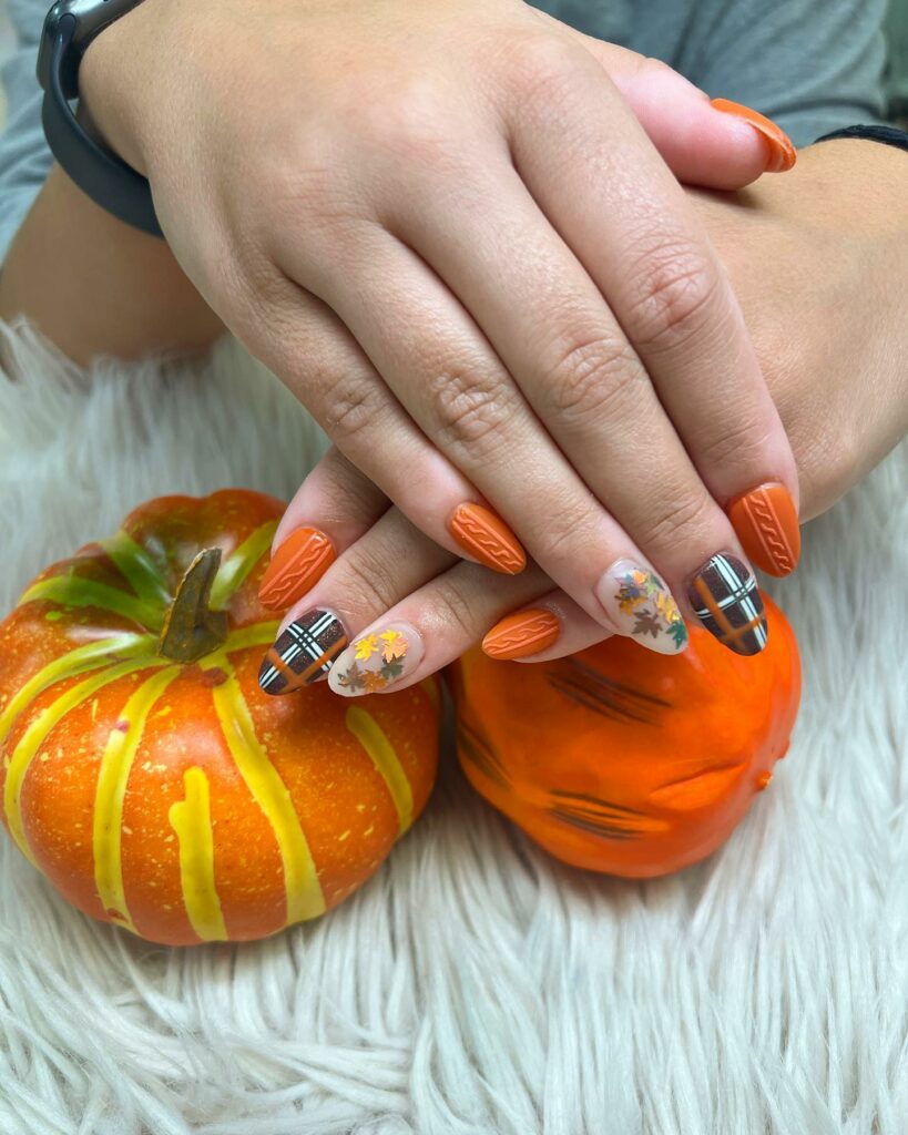 Burnt Orange Nails