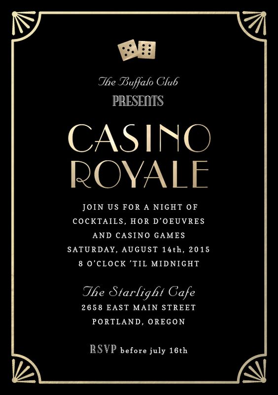 Casino Royale Theme Party