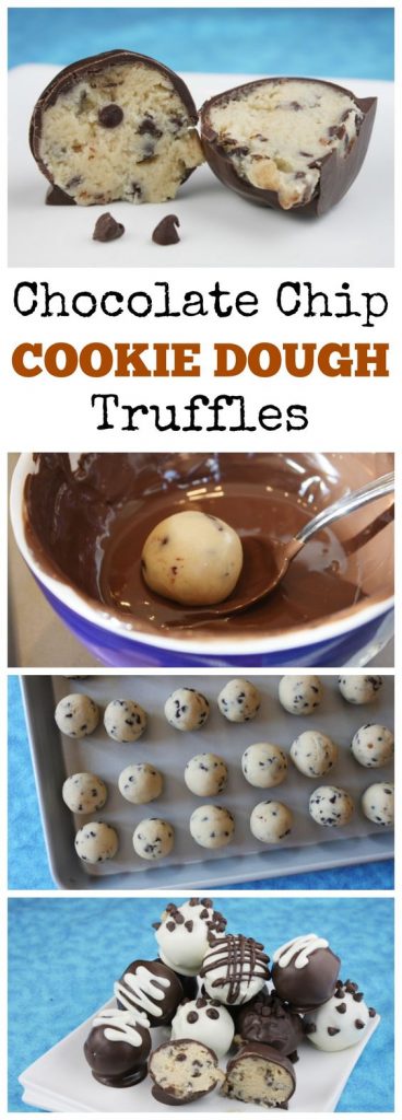 chocolate chip cookie dough truffles