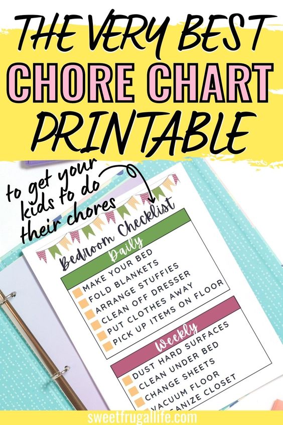 Free Chore Chart Printables for Kids