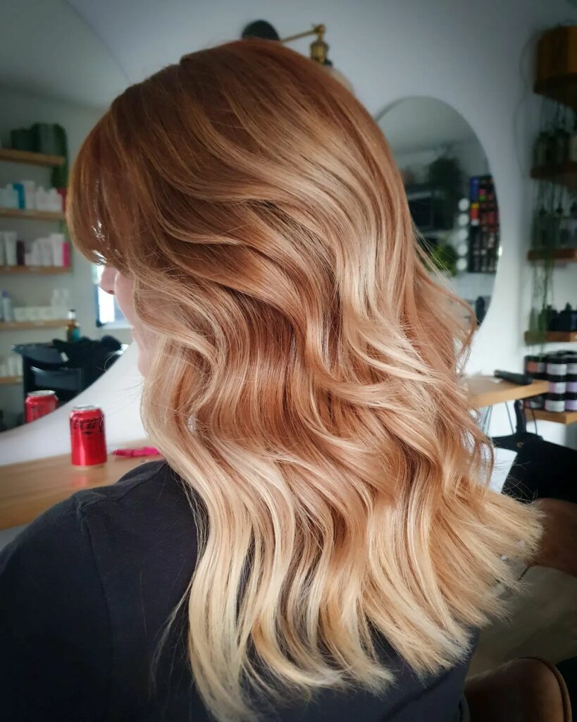 Copper and Blonde Balayage 