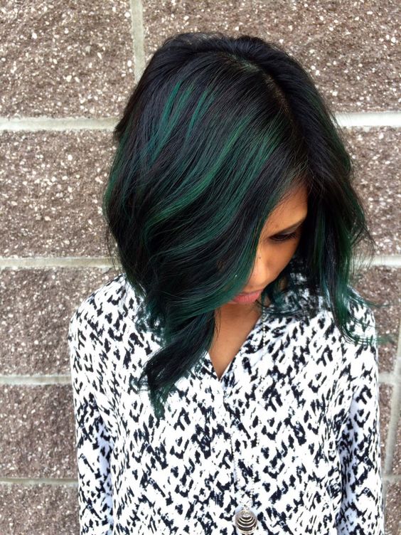 Light to Dark Green Hair Colors  41 Ideas to See Photos