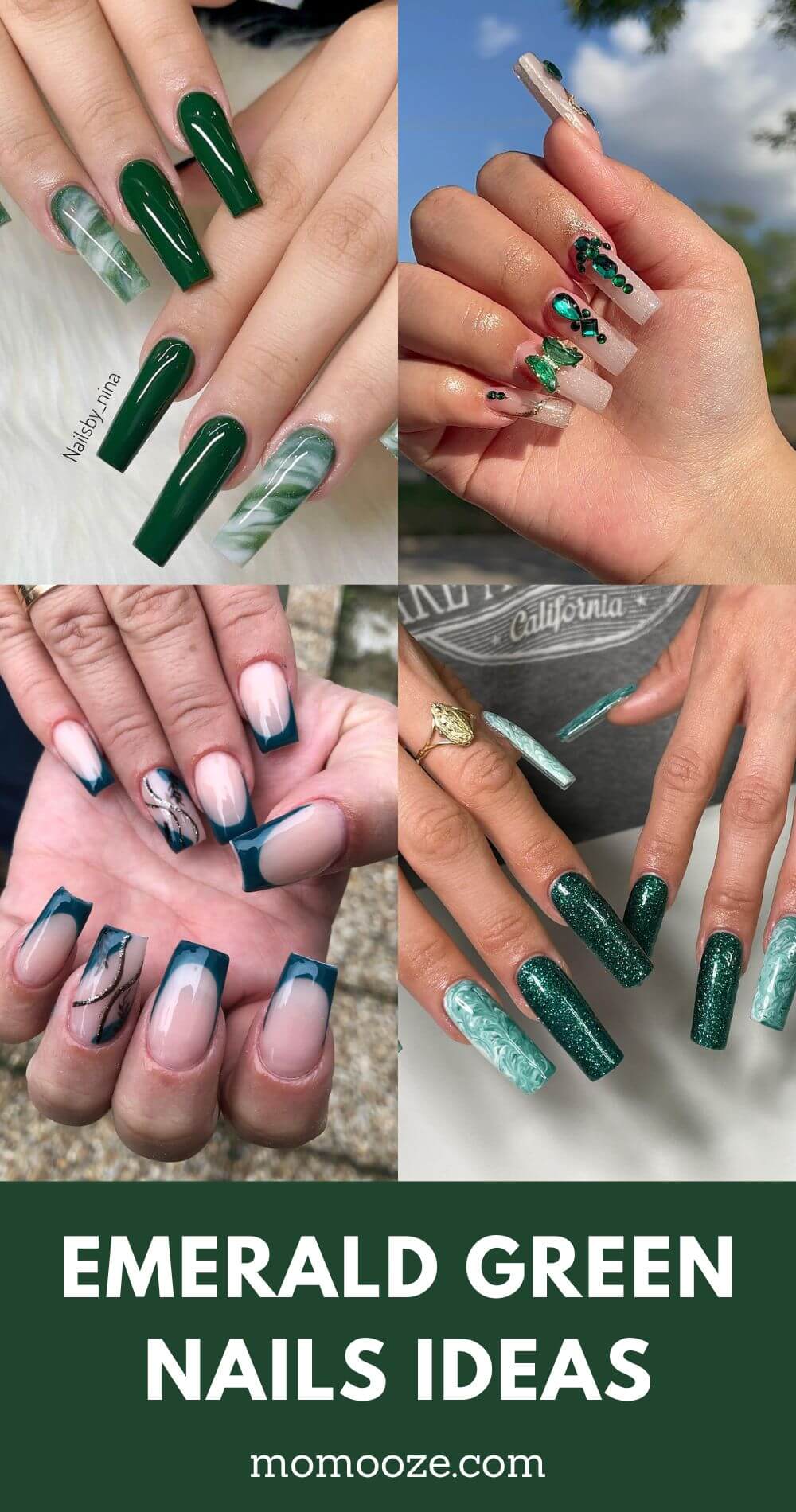 20 top Emerald Green Nails Ideas Coffin ideas in 2024