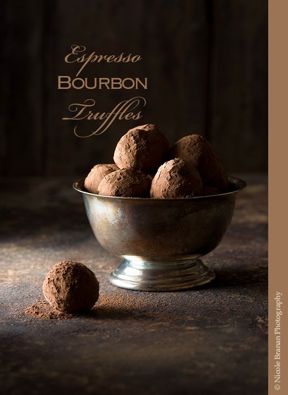 espresso bourbon truffles