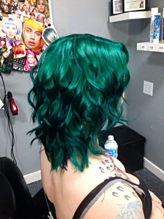 forest green hair color ideas