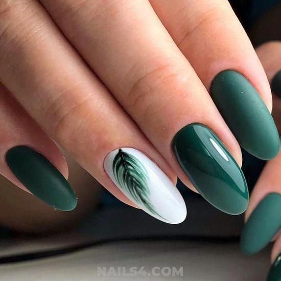 forest green nails 8