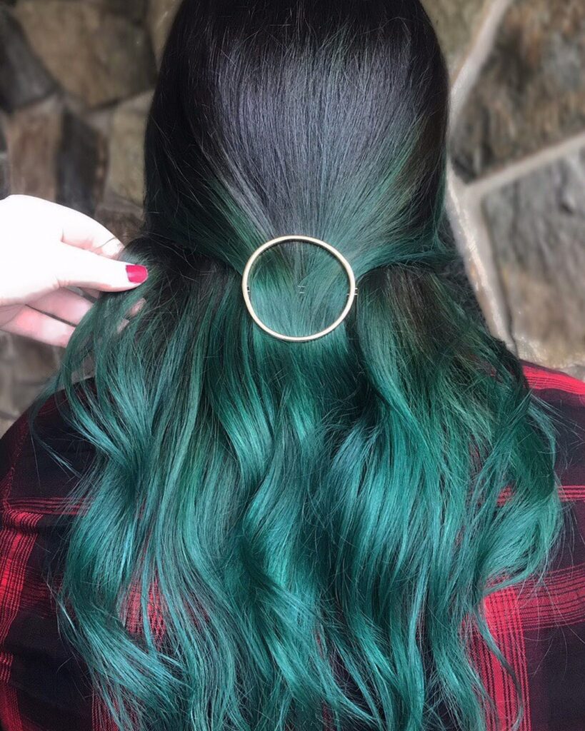 Green Ombre Hair