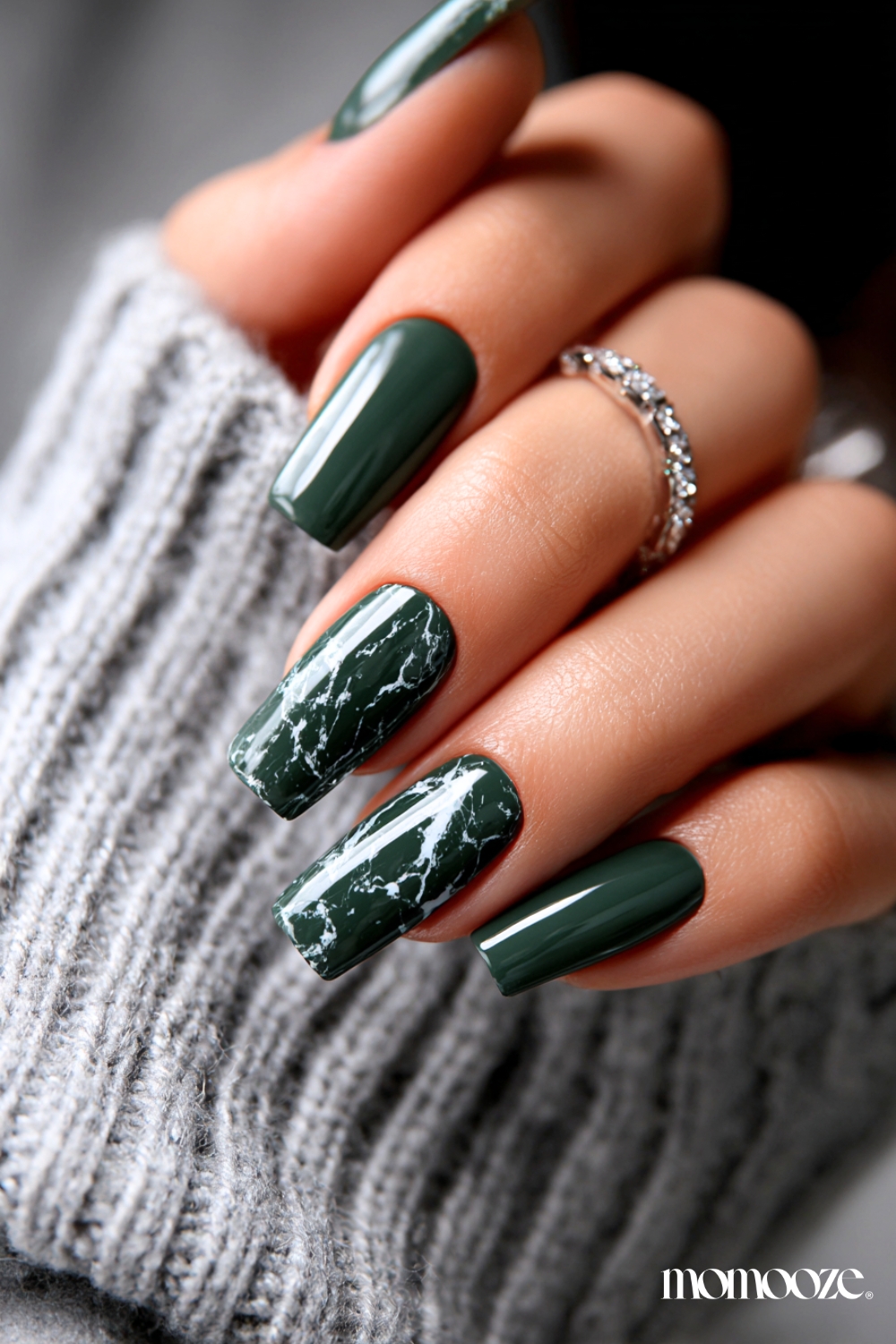 green-winter-nails-ideas-designs-13 green winter nails ideas designs 13