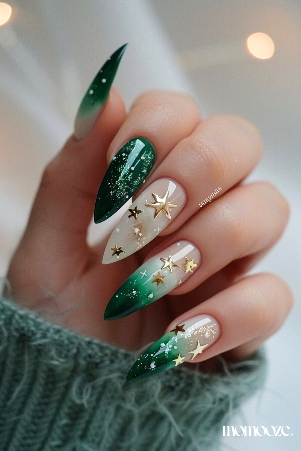 green-winter-nails-ideas-designs-19 green winter nails ideas designs 19