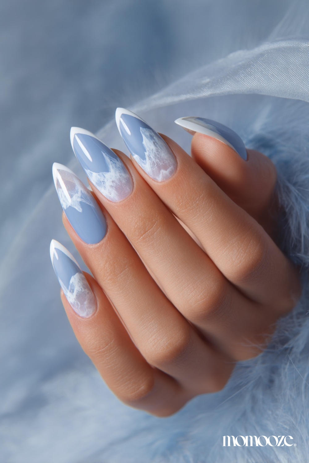 13+ Stylish Light Blue Winter Nails Ideas That Will Turn Heads This Year 93 light blue winter nails ideas designs 11