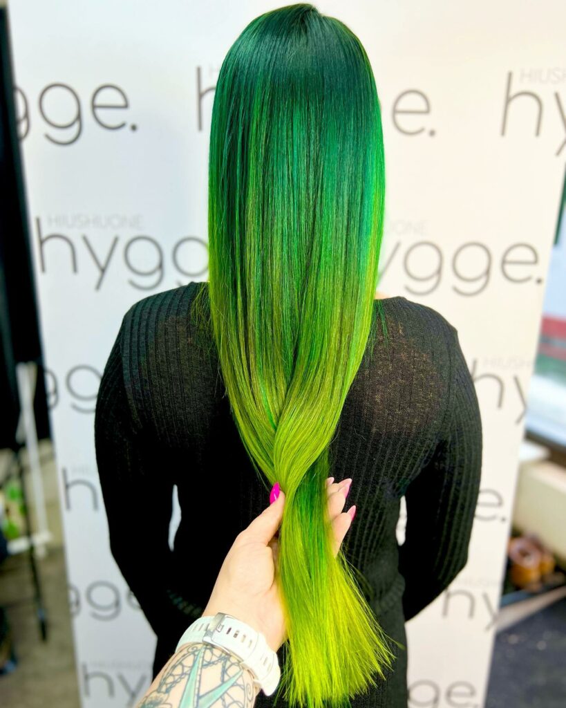 Lime Green Hair