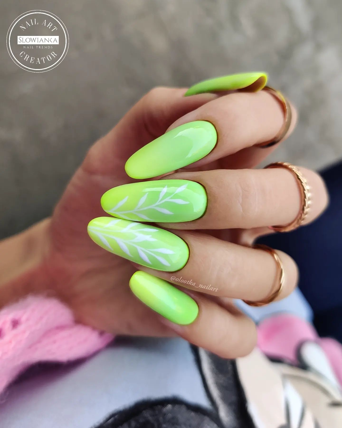 Lime Green Gel Nails | Pics Nails
