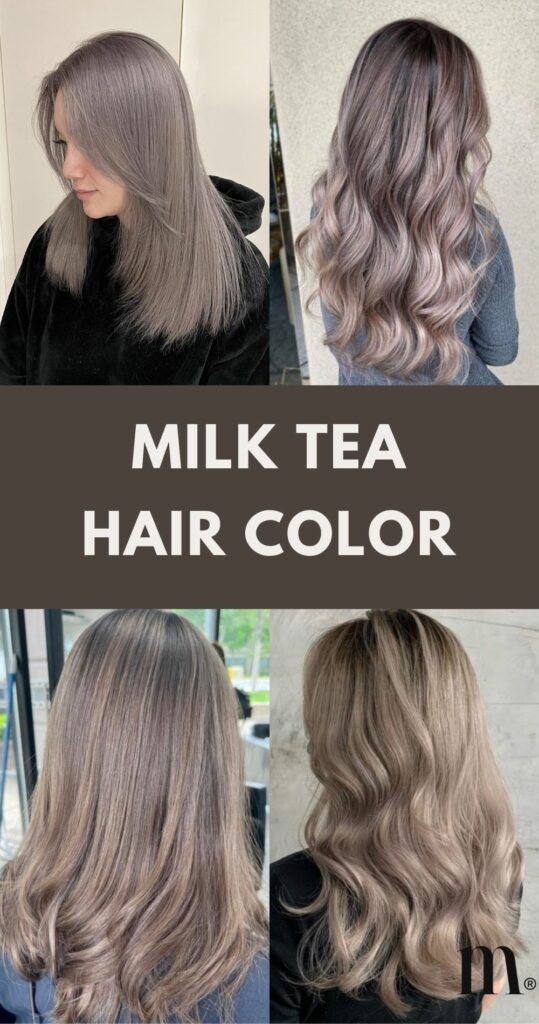milk tea hair color pin 2