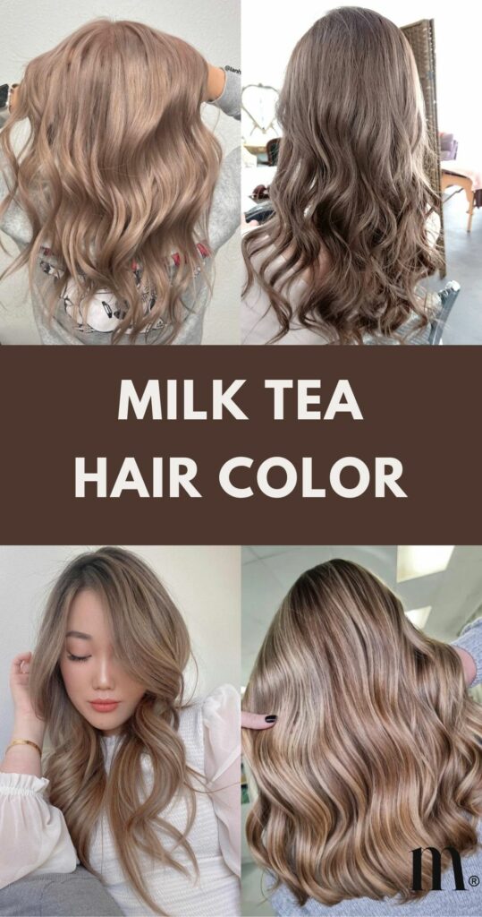 milk tea hair color pin